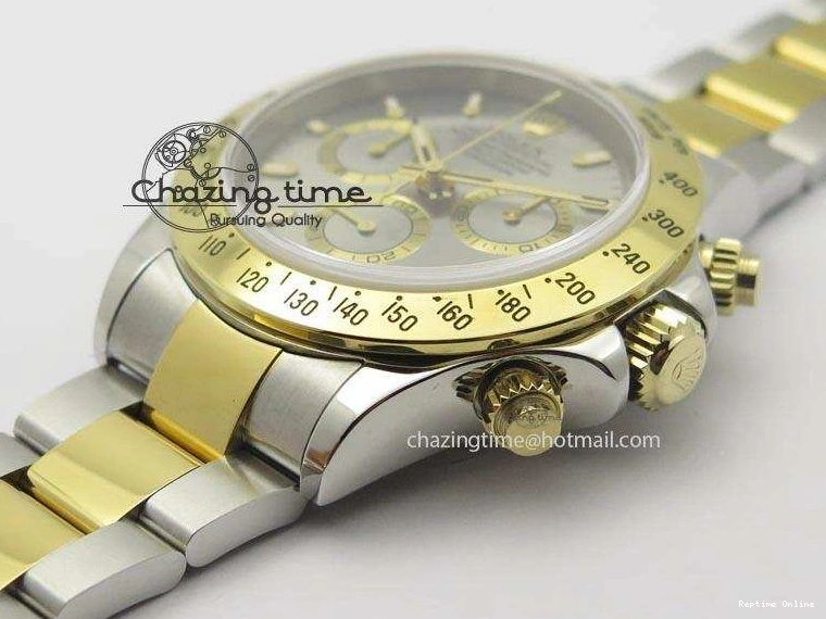 0405 Colorful Daytona SS YG 116523 JF Best Edition Gray Dial On SS YG Bracelet A 3897